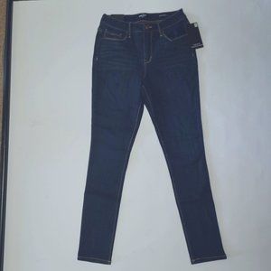 Nine West High Rise Cigarette Skinny Ankle Jean Womens 4 Blue Stretch Denim NWT